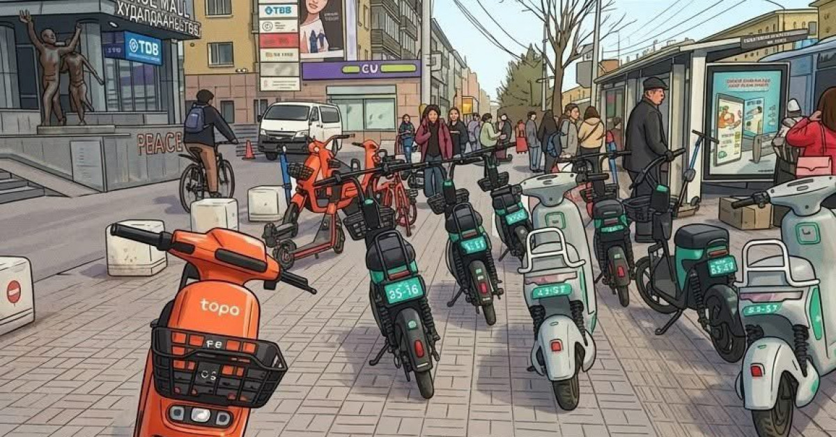 Өнөөдрөөс скүүтер, мопед явган хүний замаар зорчихгүй