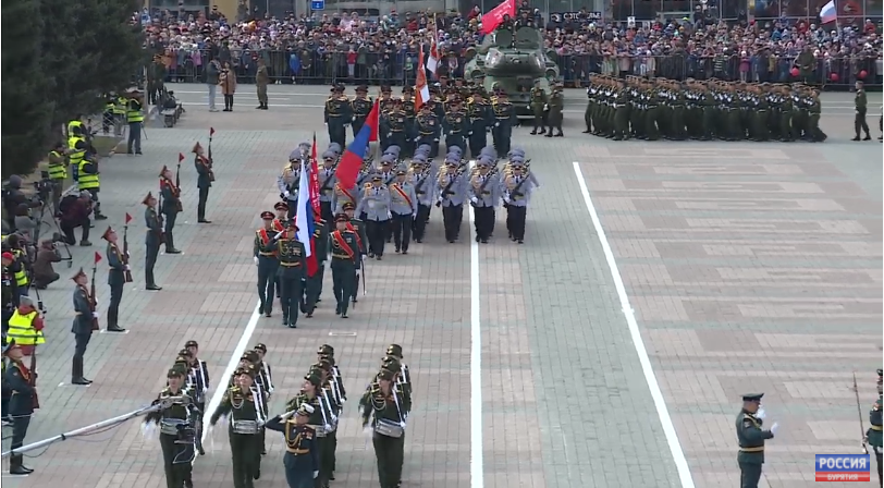 ВИДЕО: Монгол цэргүүд Ялалтын баярын парадад жагслаа