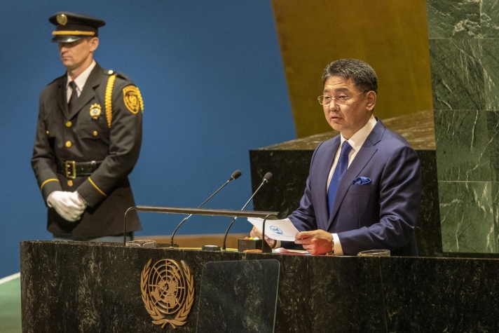 Ерөнхийлөгч У.Хүрэлсүх НҮБ-ын индрээс Монгол Улсын байр суурийг илэрхийллээ