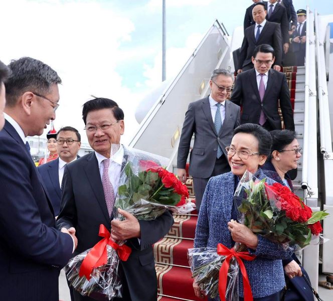 Бүгд найрамдах ардчилсан Лаос ард улсын ерөнхийлөгч Монголд хүрэлцэн ирлээ