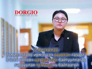   Э.Болормаа: Томилолтоос ирмэгцээ дуудсан газарт очсон боловч цагдаагийн байгууллагад гардуулах тогтоол нь байгаагүй