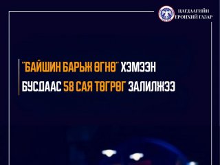 Байшин барьж өгнө гээд 58 сая төгрөгийг нь залилжээ